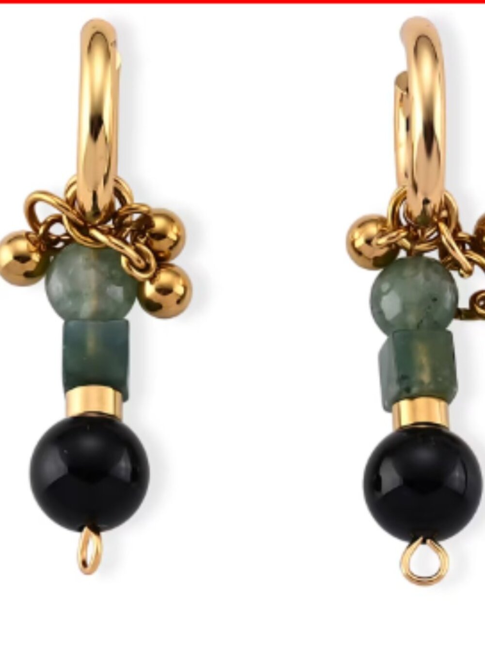 Agate Beaded Earrings